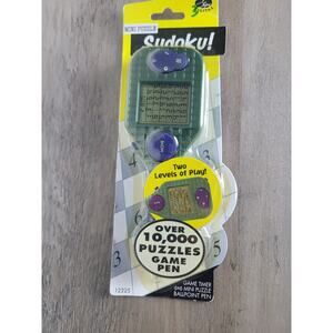 Stylus Digital Sudoku Mini Puzzle Ballpoint Pen Game Timer 2 Levels 10000 Puzzle